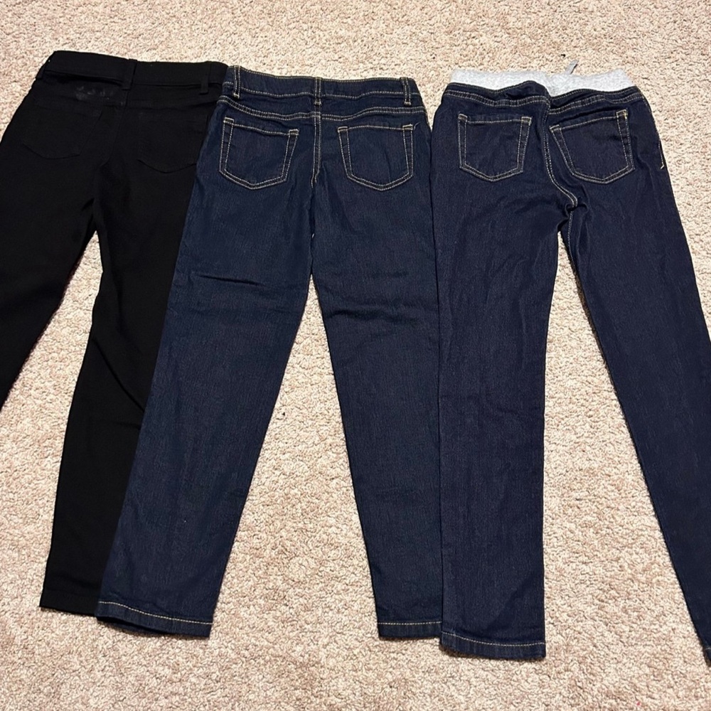 3 Pairs of Big Girl’s Cat&Jack Jeans (Size 7-8 Years ) - Picture 3 of 7